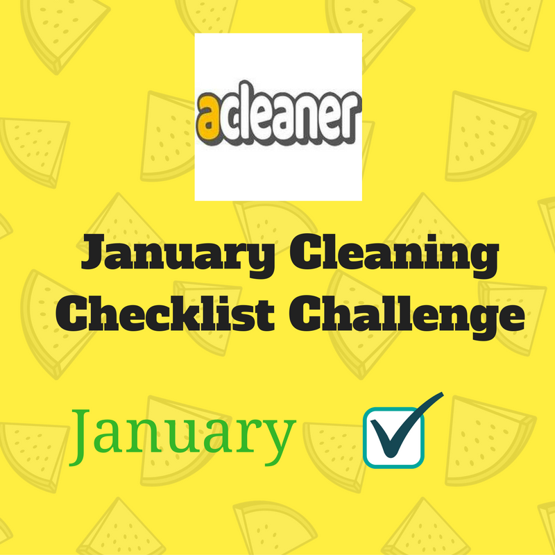 January Cleaning Checklist Challenge 